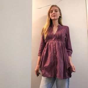 Kimchi Blue purple empire-waist top